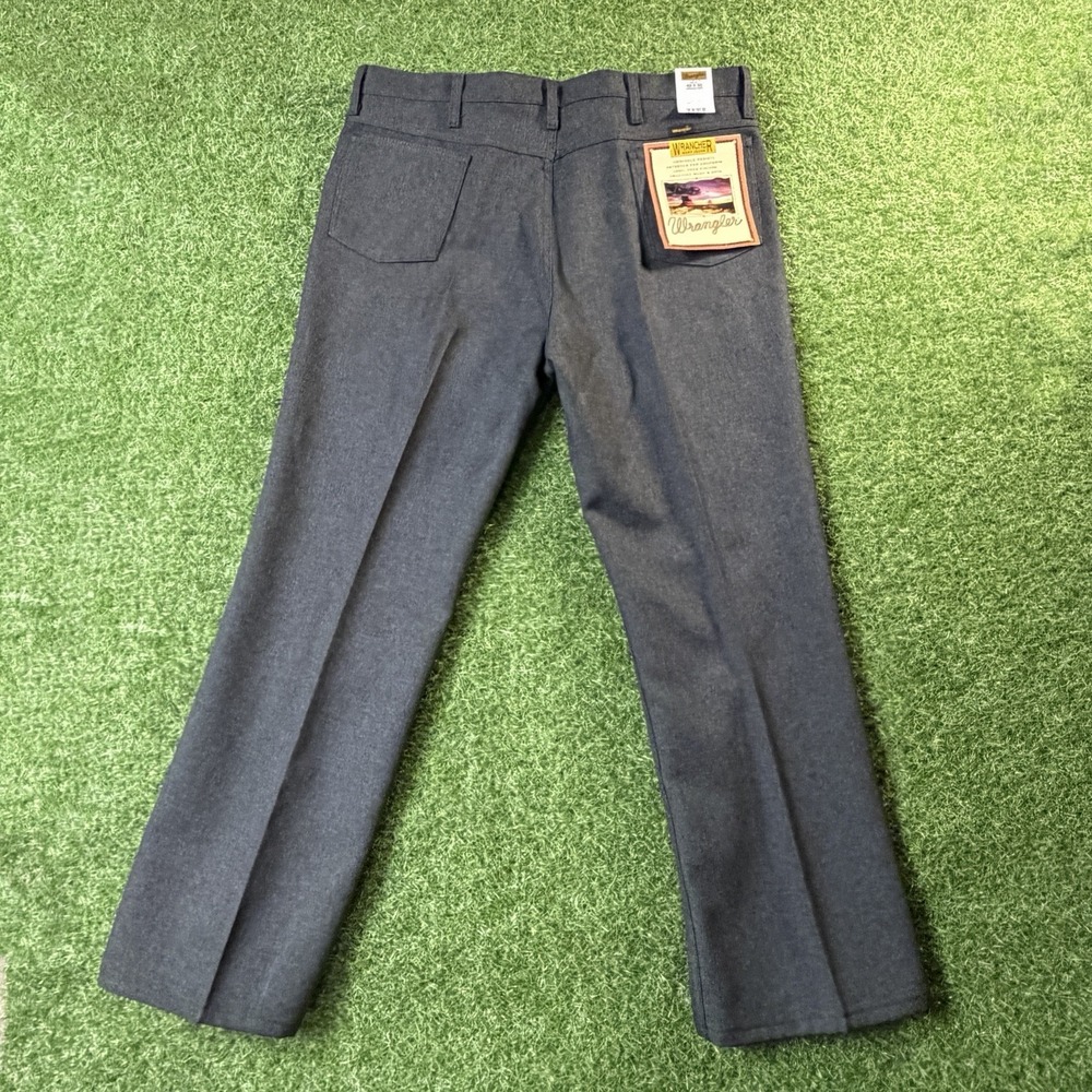 NWT Men's Wrangler Wrancher Heather Dark Gray 82HK Dress Pants 42x30